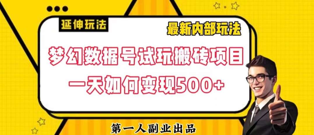 数据号回归玩法游戏试玩搬砖项目再创日入500+【揭秘】-知享知识库