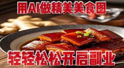 用AI做精美美食图，无需专业设备拍摄，轻轻松松开启副业-知享知识库