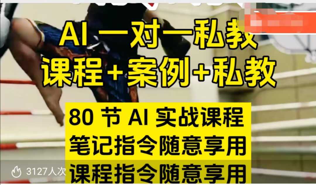 AI指令实战课，课程+案例，80节AI实战课程，笔记指令随意享用，课程指令随意享用（更新7月）-知享知识库