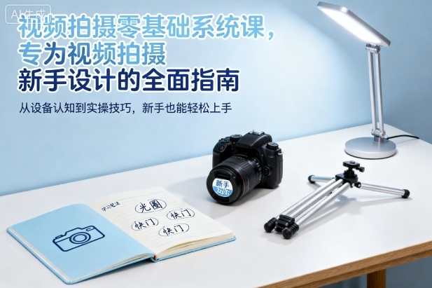 视频拍摄零基础系统课,专为视频拍摄新手设计的全面指南-知享知识库