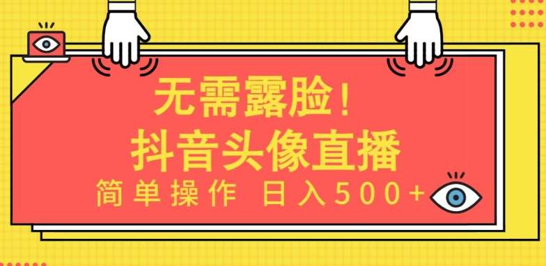 无需露脸，Ai头像直播项目，简单操作日入500+【揭秘】-知享知识库