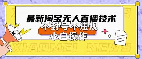 2025年淘宝无人直播带货10.0.全新技术，不违规，不封号，纯小白操作，日入数张【揭秘】-知享知识库