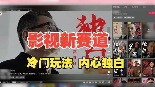 最新影视解说玩法,人物独白,30天涨粉24万+,全流程拆解【揭秘】-知享知识库