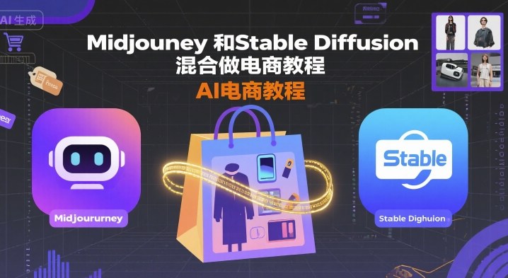 Midjourney和Stable Diffusion混合做电商教程-ai电商教程-知享知识库