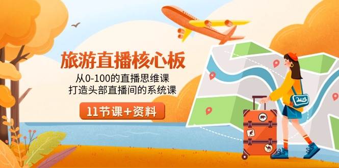 旅游-直播核心板，从0-100的直播思维课，打造头部直播间的系统课-知享知识库