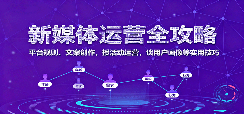 新媒体运营全攻略：平台规则、文案创作，授活动运营，谈用户画像等实用技巧-知享知识库