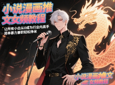 小说漫画推文女频教程，让所有小白从0成为行业内高手，简单暴力兼职轻松挣米-知享知识库