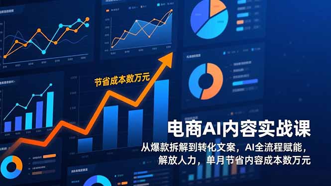 （17061期）电商AI内容实战课，从爆款拆解到转化文案，AI全流程赋能，解放人力，单月节省内容成本数万元-知享知识库