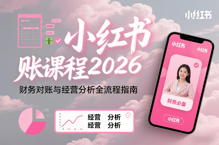 小红书对账课程2026，财务对账与经营分析全流程指南-知享知识库