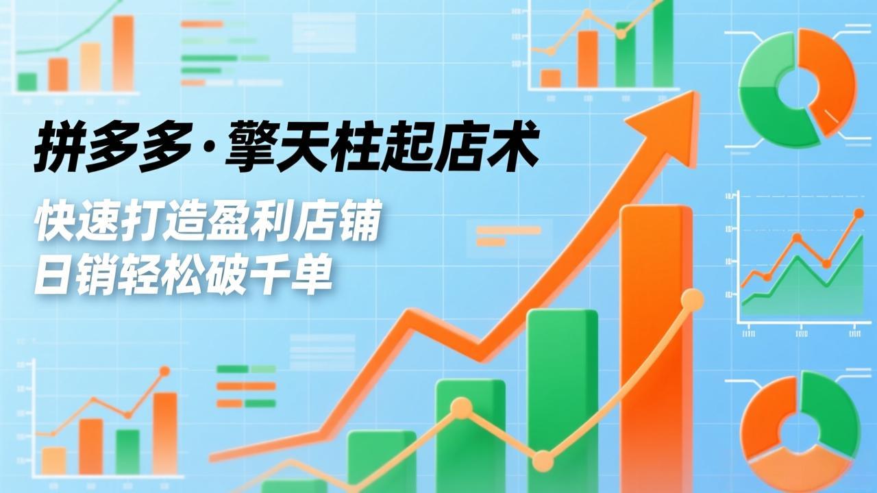 （17149期）拼多多·擎天柱起店术，爆流布局、利润起飞、不断流，快速打造盈利店铺，日销轻松破千单-知享知识库