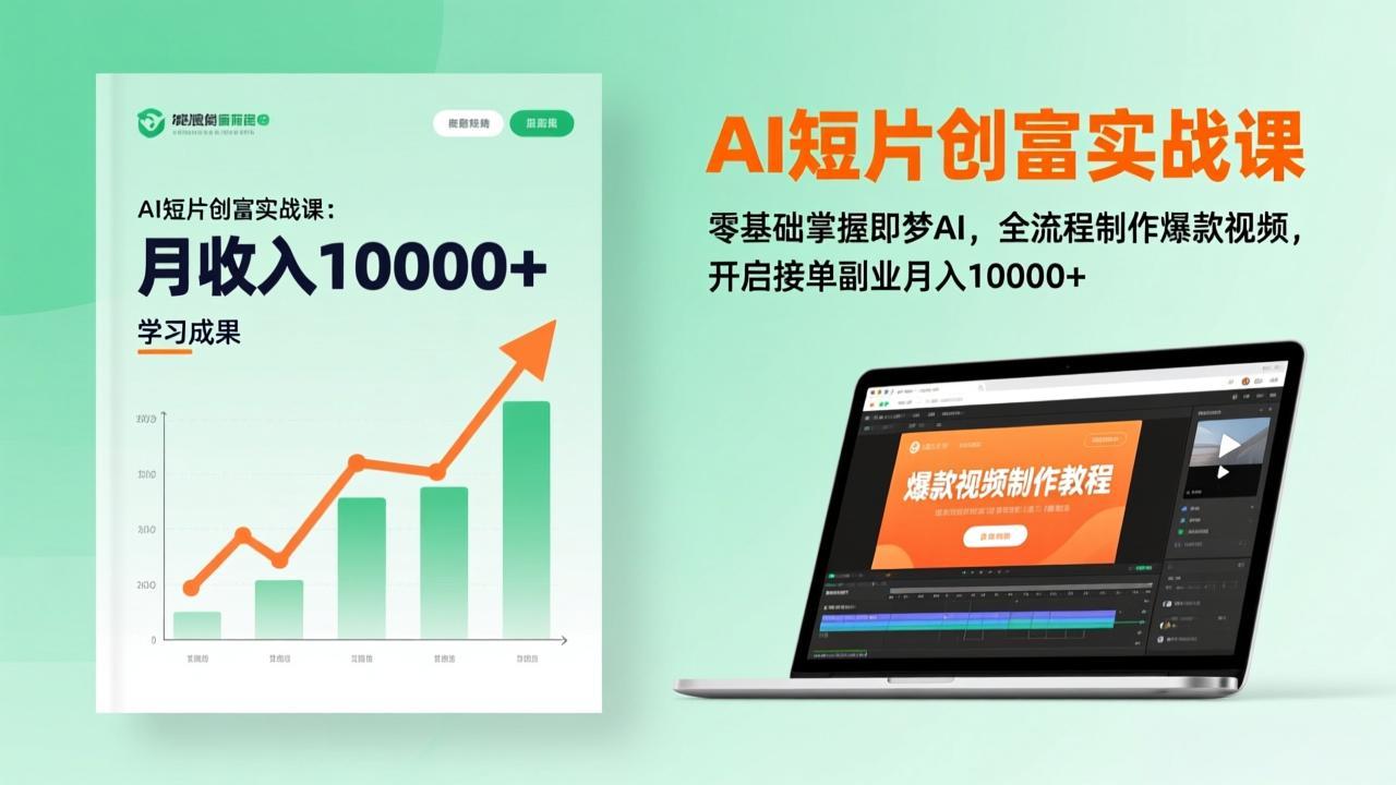 (17236期)AI短片创富实战课:零基础掌握即梦AI,全流程制作爆款视频,开启接单副业月入10000+(更新)-知享知识库