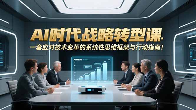 （16990期）AI时代战略转型课：一套应对技术变革的系统性思维框架与行动指南！-知享知识库