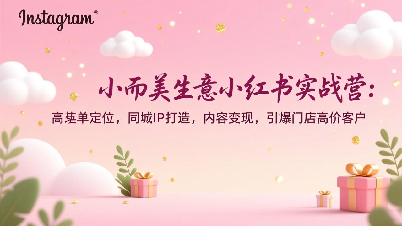 （17113期）小而美生意小红书实战营：高客单定位，同城IP打造，内容变现，引爆门店高价客户-知享知识库