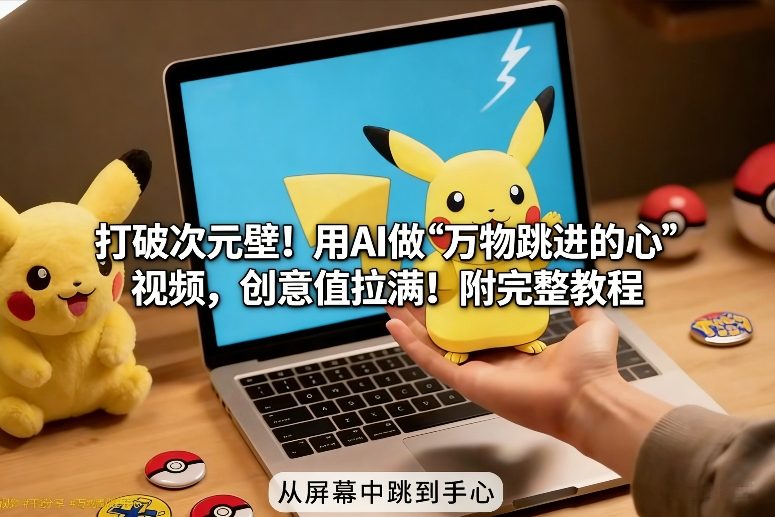 打破次元壁!用AI做【万物跳进手心】视频,创意值拉满!附完整教程-知享知识库