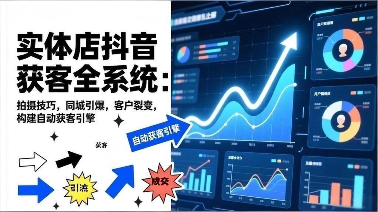 （17090期）2026实体店抖音获客全系统：拍摄技巧，同城引爆，客户裂变，构建自动获客引擎-知享知识库