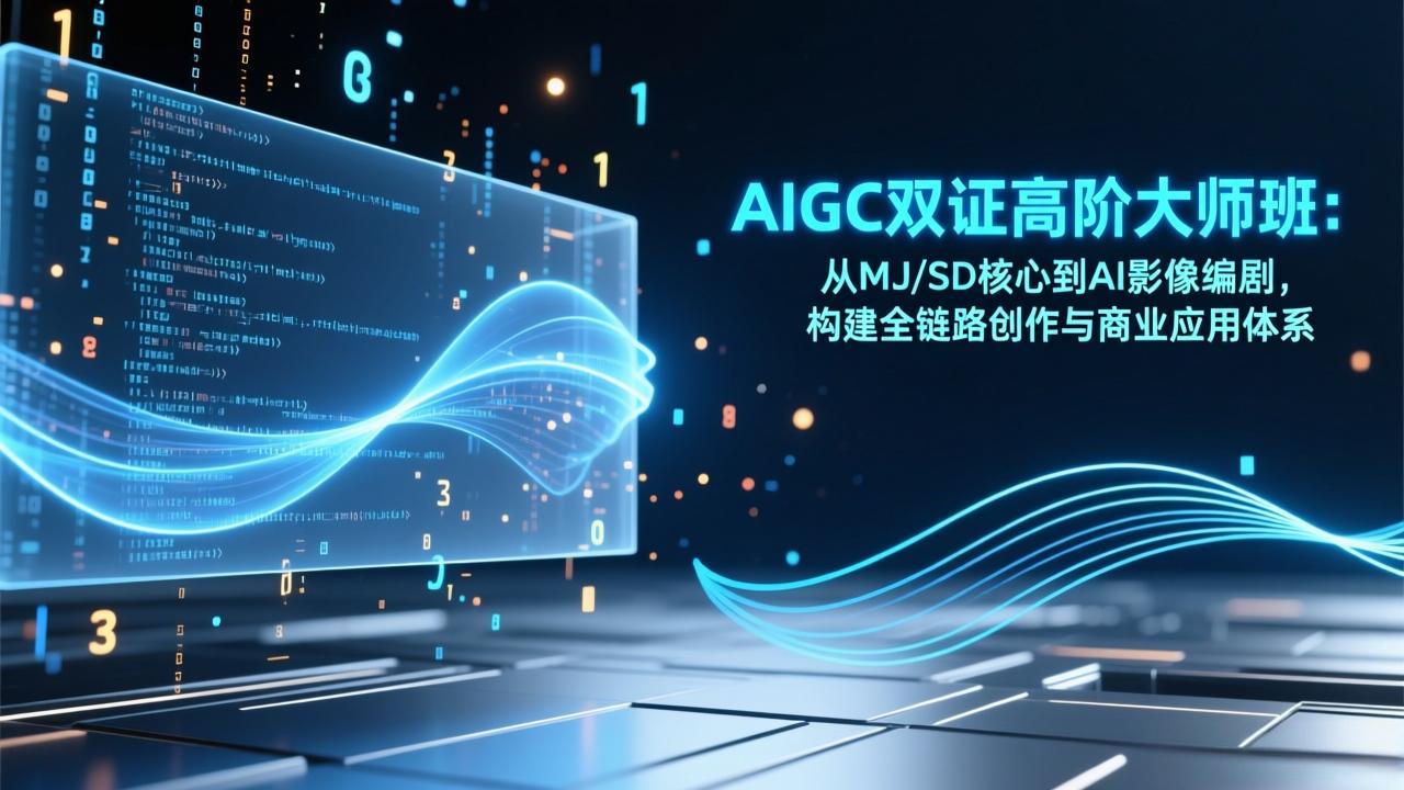 (17198期)AIGC双证高阶大师班:从MJ/SD核心到AI影像编剧,构建全链路创作与商业应用体系-知享知识库