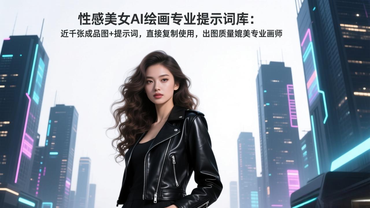 (17262期)性感美女AI绘画专业提示词库:近千张成品图+提示词,直接复制使用,出图质量媲美专业画师-知享知识网