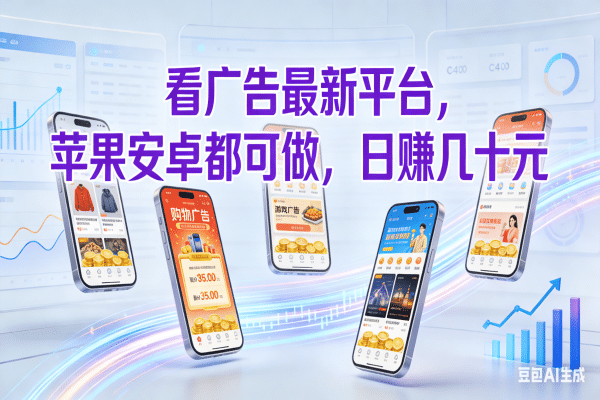 看广告最新平台,苹果安卓都可做,日赚几十元-知享知识库