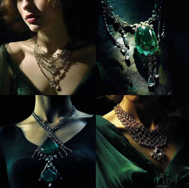 图片[3]-460+专业Midjourney珠宝摄影AI提示词戒指，项链-耳环-手链-宝石等，立即开始创作珠宝艺术-知享知识网