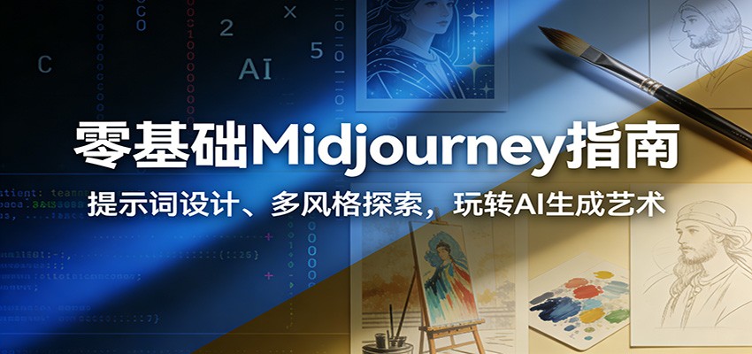 零基础Midjourney指南：提示词设计、多风格探索，玩转AI生成艺术-知享知识库