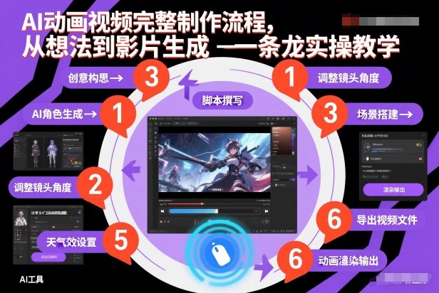 AI动画视频完整制作流程，从想法到影片生成一条龙实操教学-知享知识库