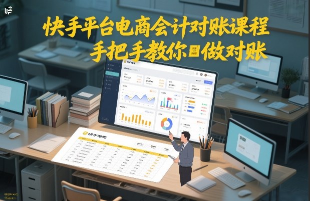 快手平台电商会计对账课程，手把手教你做对账-知享知识库