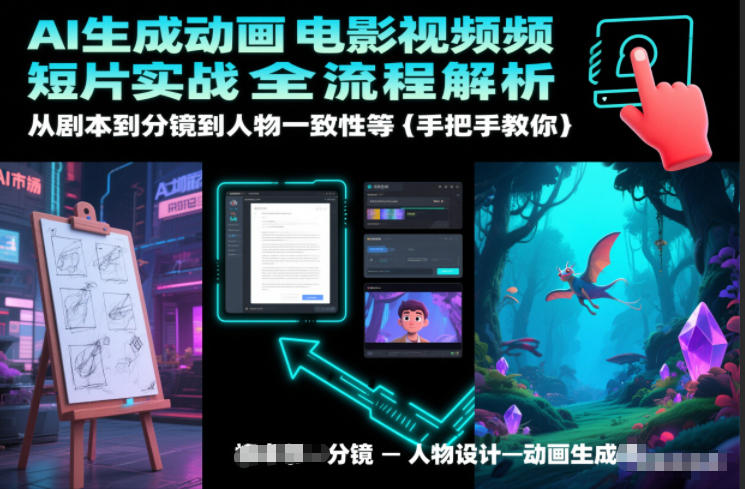 AI生成动画电影视频短片实战全流程解析，从剧本到分镜到人物一致性等手把手教你-知享知识库