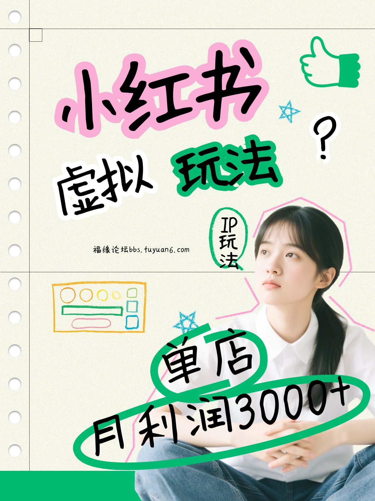 小红书虚拟玩法（铺货流和单品玩法），单店月利润3000+，IP打法+原创商品（0违规）-知享知识库