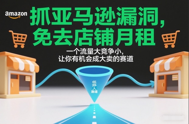 抓亚马逊漏洞，免去店铺月租，一个流量大竞争小，让你有机会成大卖的赛道-知享知识库