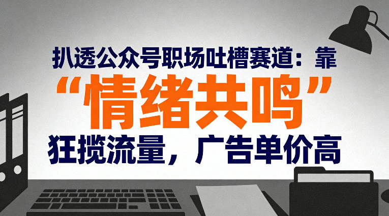 扒透公众号职场吐槽赛道:靠“情绪共鸣”狂揽流量,广告单价高-知享知识库