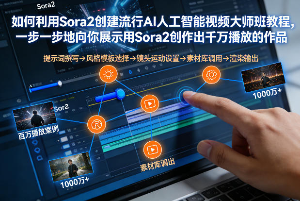 如何利用Sora2创建流行AI人工智能视频大师班，一步一步地向你展示用Sora2创作出千万播放的作品-知享知识库