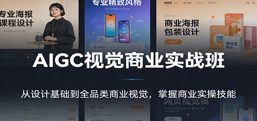 AIGC视觉商业实战班：从设计基础到全品类商业视觉，掌握商业实操技能-知享知识网