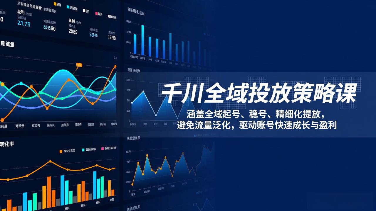 （17285期）千川全域投放策略课：涵盖全域起号、稳号、精细化投放，避免流量泛化，驱动账号快速成长与盈利-知享知识网