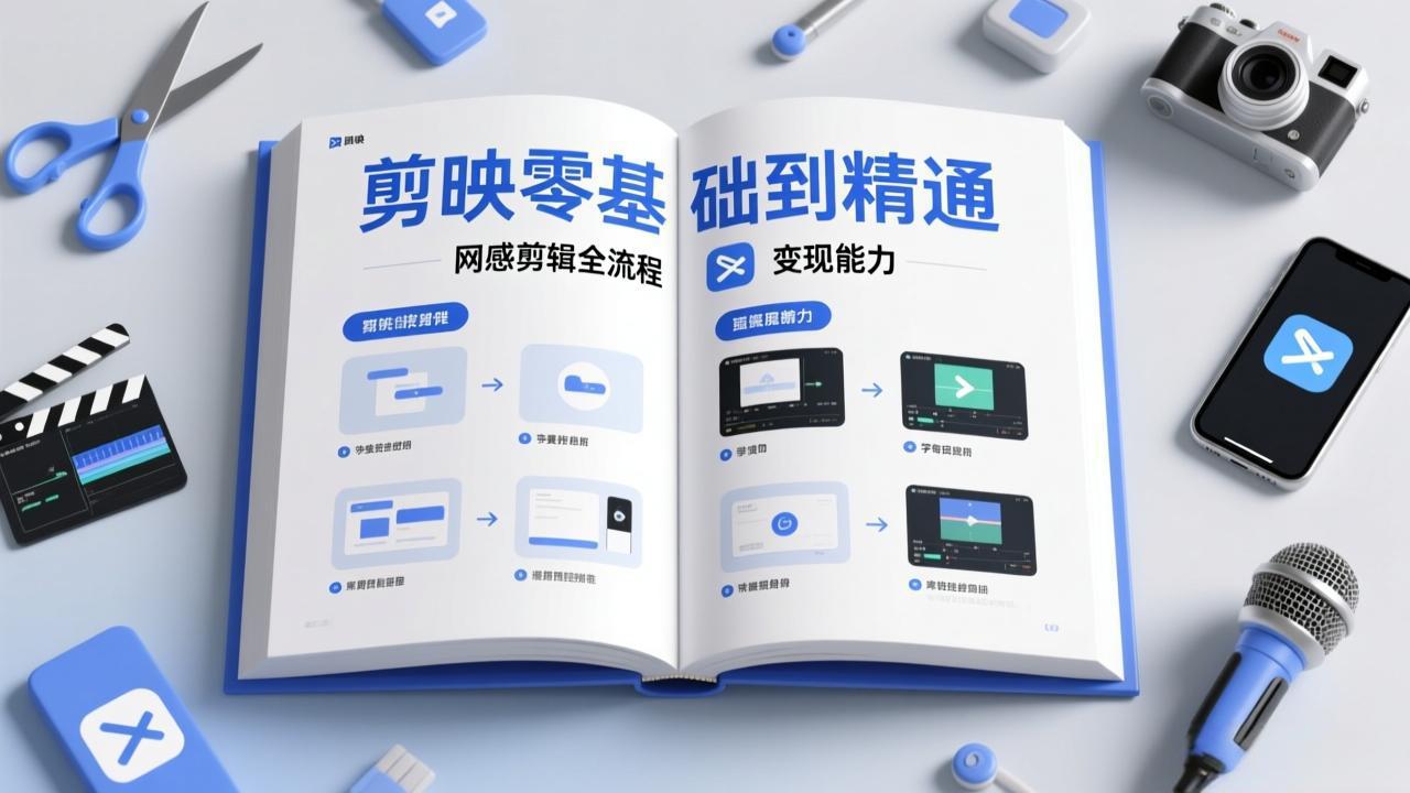 （17473期）剪映零基础也能快速上手，从入门到精通掌握网感剪辑全流程，掌握能直接变现的剪辑能力-知享资源网