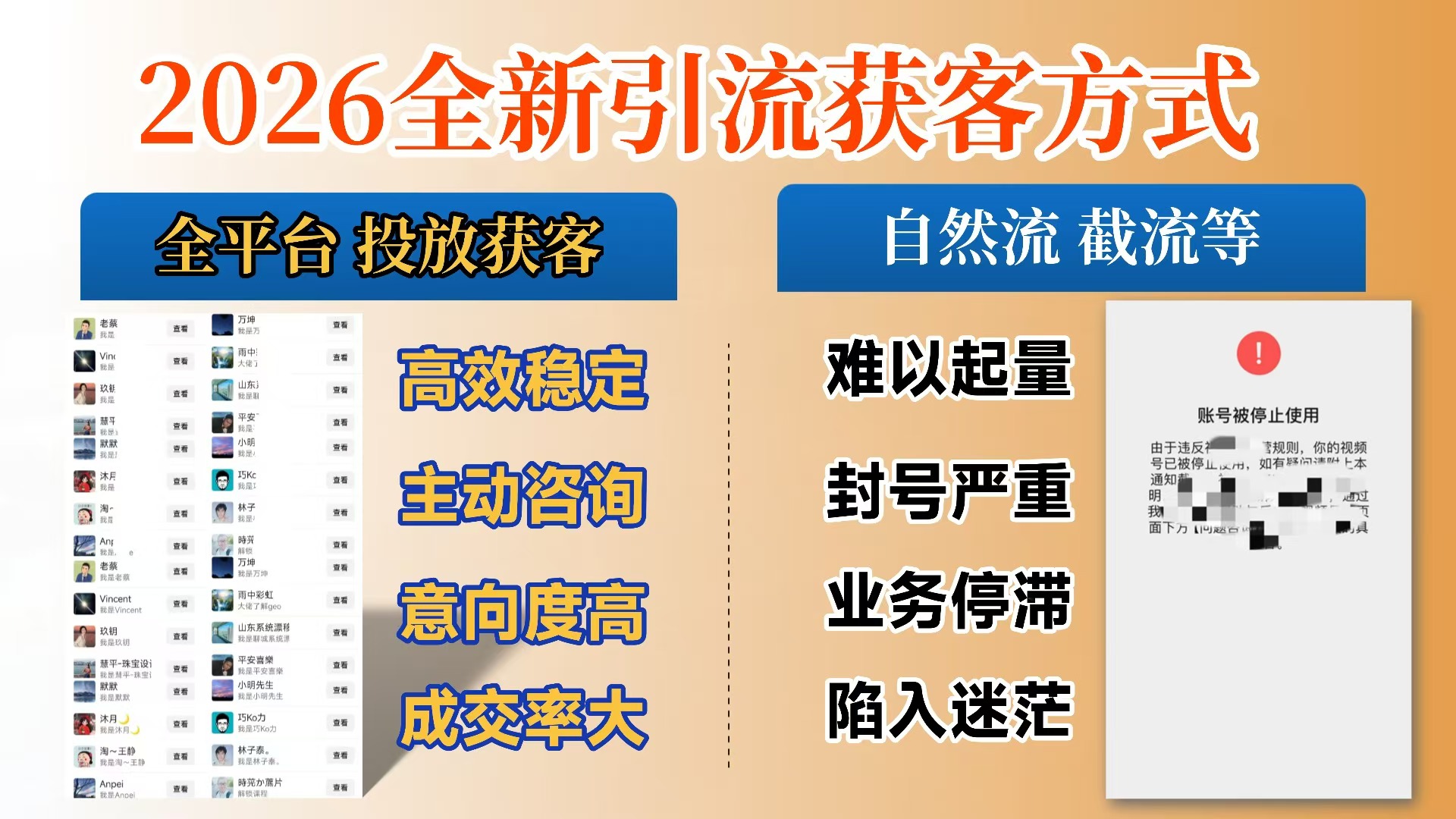 【首发】打破获客壁垒，如何利用投放实现财富自由与事业升级-知享资源网
