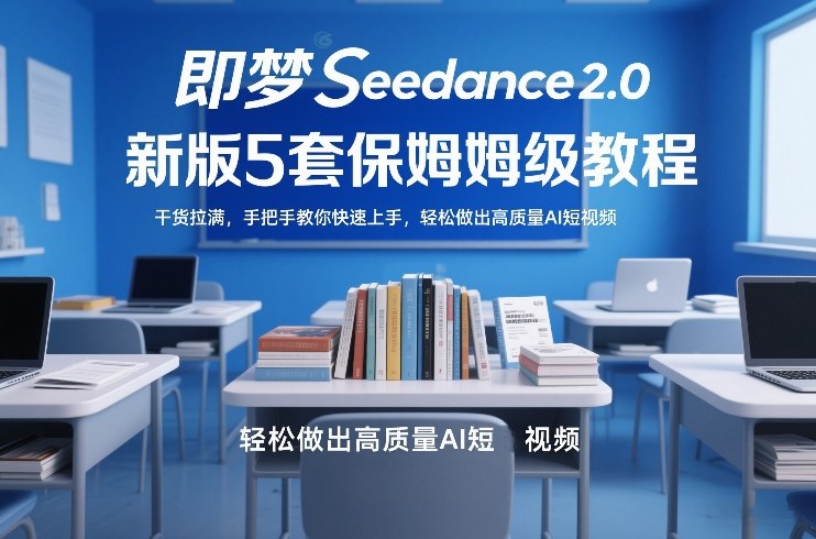 即梦Seedance2.0新版5套保姆级教程，干货拉满，手把手教你快速上手，轻松做出高质量AI短视频-知享资源网