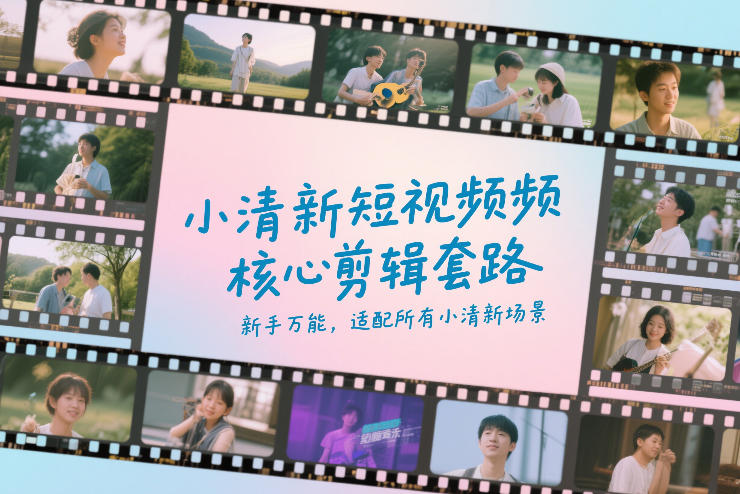 小清新短视频核心剪辑套路，新手万能，适配所有小清新场景-知享资源网