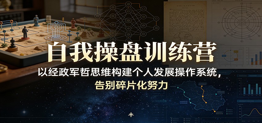 自我操盘训练营:以经政军哲思维构建个人发展操作系统,告别碎片化努力-知享知识网