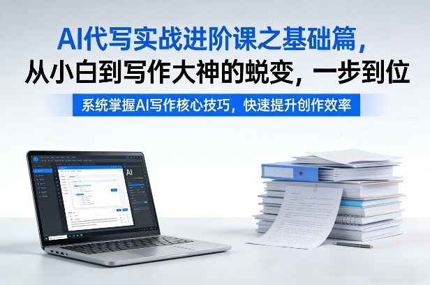 AI代写实战进阶课之基础篇，从小白到写作大神的蜕变，一步到位【揭秘】-知享资源网