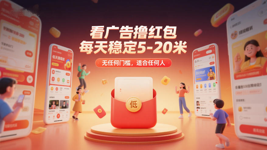看广告撸红包，每天稳定5-20米，无任何门槛，适合任何人-知享知识网