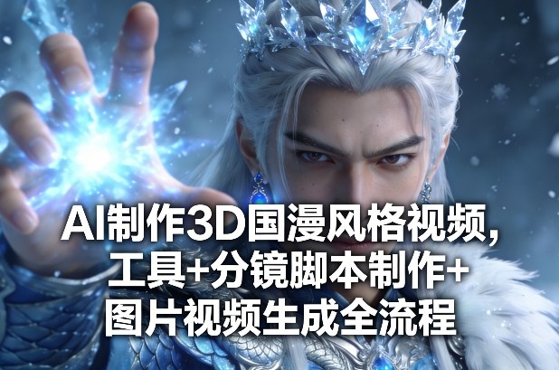 AI制作3D国漫风格视频，工具+分镜脚本制作+图片视频生成全流程-知享资源网