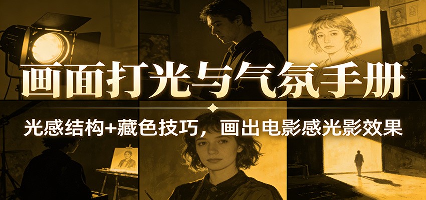 画面打光与气氛手册：光感结构+藏色技巧，画出电影感光影效果-知享资源网