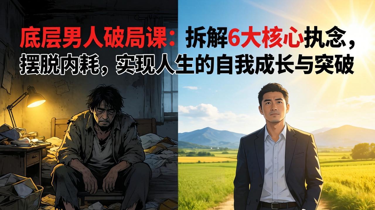 （17747期）付费文章：底层男人破局课：拆解 6 大核心执念，摆脱内耗，实现人生的自我成长与突破-知享资源网