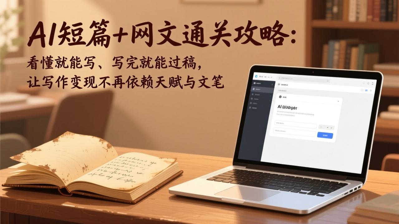 （17515期）AI短篇+网文通关攻略：看懂就能写、写完就能过稿，让写作变现不再依赖天赋与文笔-知享资源网