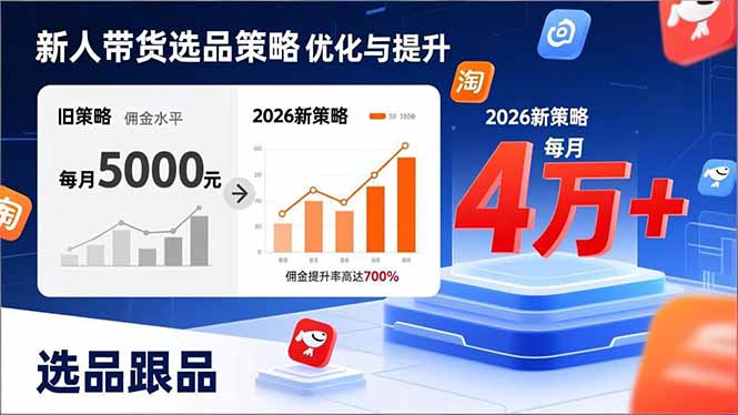 （17480期）新人带货别瞎选品！这套2026全新选品跟品策略，让我的佣金从0做到每月4万+-知享资源网