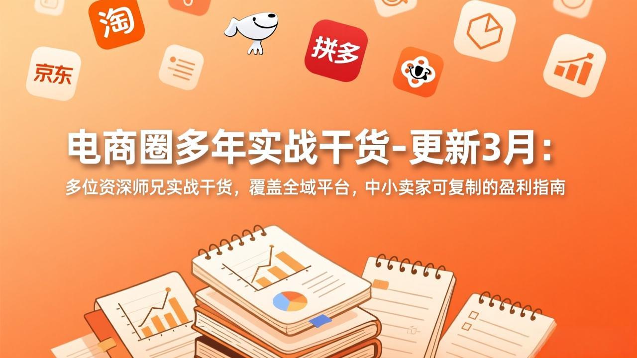 （17576期）电商圈多年实战干货-更新3月：多位资深师兄实战干货，覆盖全域平台，中小卖家可复制的盈利指南-知享资源网