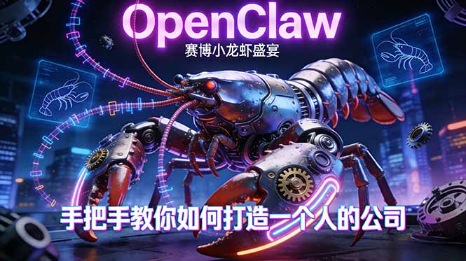 （17684期）OpenClaw，小龙虾-从产品到爆款的成长之路，手把手教你如何打造一个人的公司-知享资源网