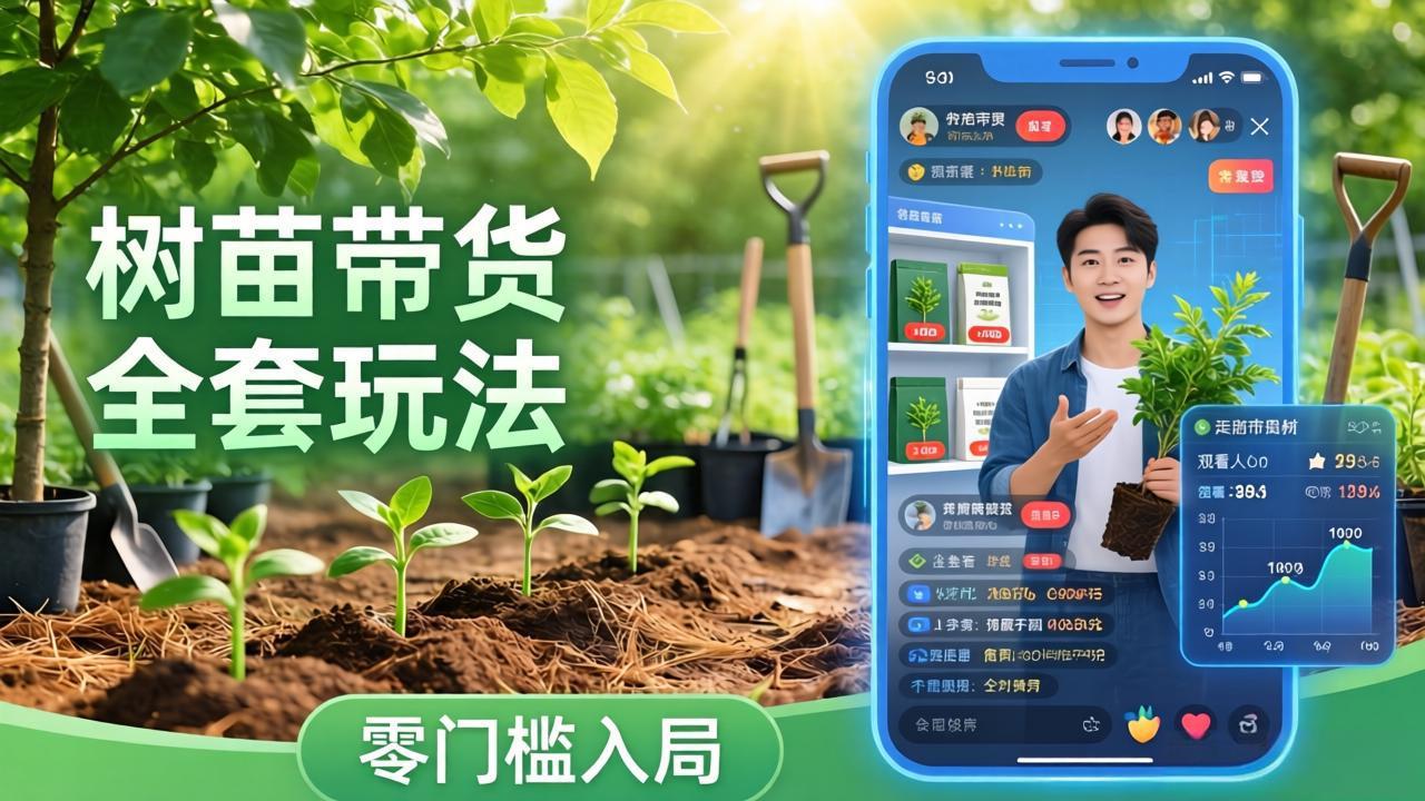 （17729期）视频号AI树苗带货全套玩法：零门槛入局，掌握豆包、千问等AI工具制作树苗视频的全套流程-知享资源网