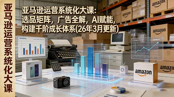 （17622期）亚马逊运营系统化大课：选品矩阵，广告全解，AI赋能，构建千阶成长体系(26年3月更新)-知享资源网