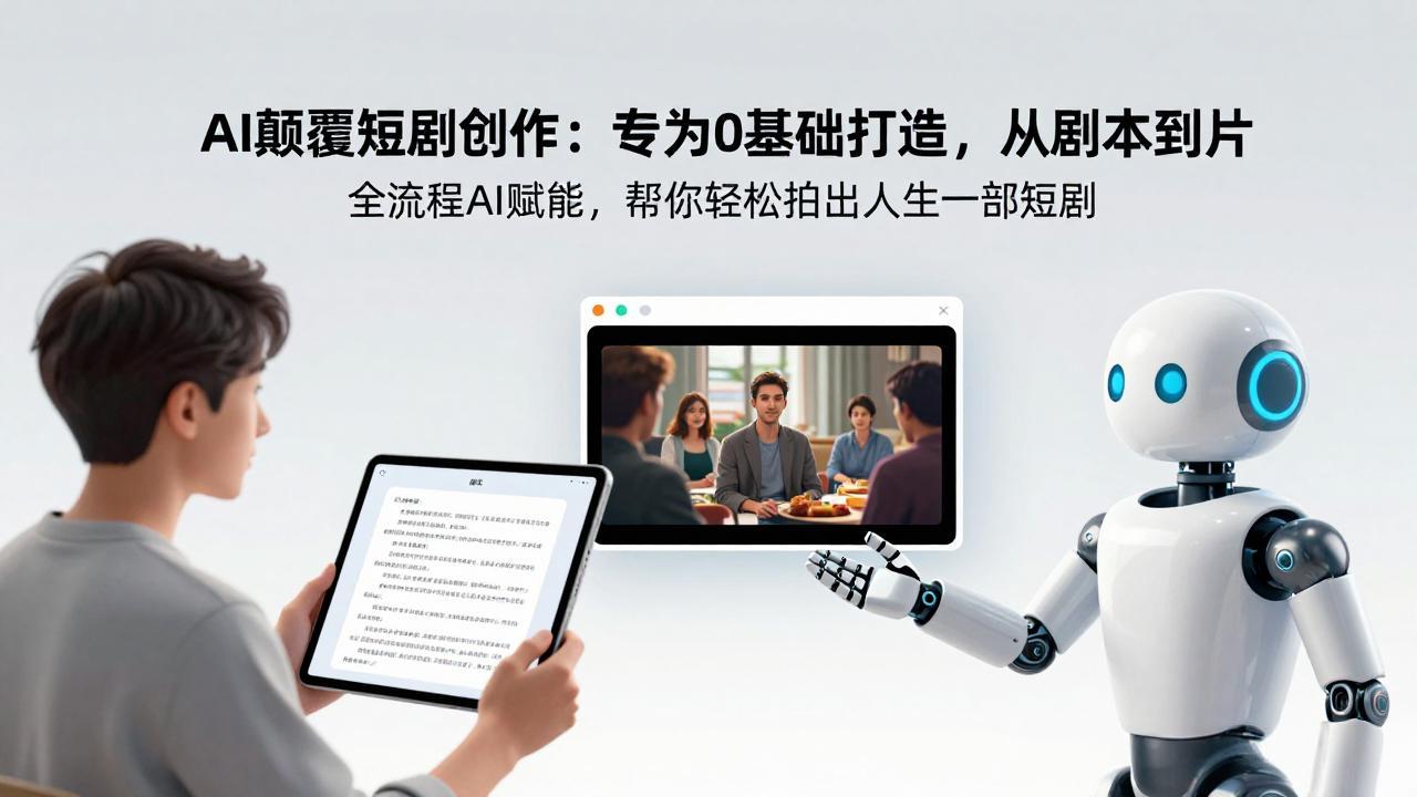 （17564期）AI颠覆短剧创作：专为0基础打造，从剧本到成片全流程AI赋能，帮你轻松拍出人生第一部短剧-知享资源网
